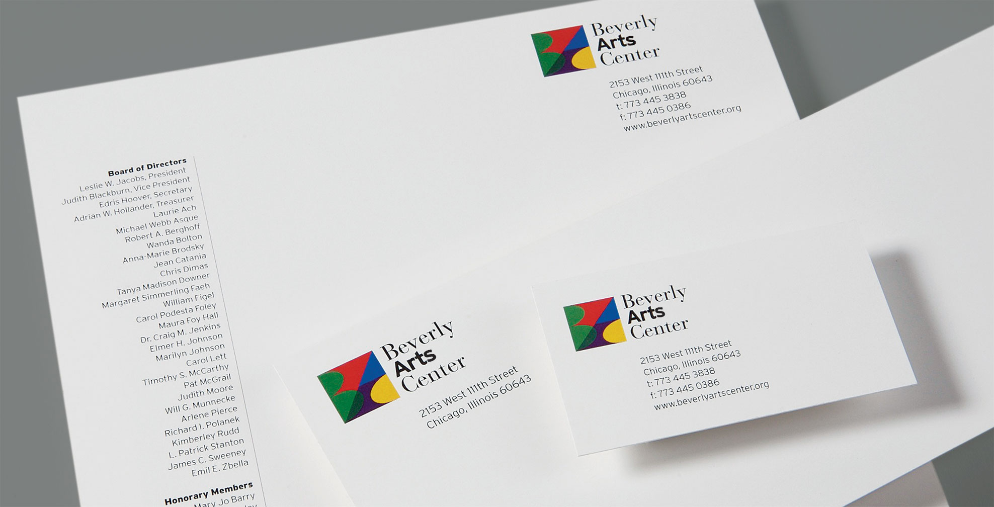 beverly-arts-center_stationery.jpg Art Direction by: Bart Crosby, Crosby Associates